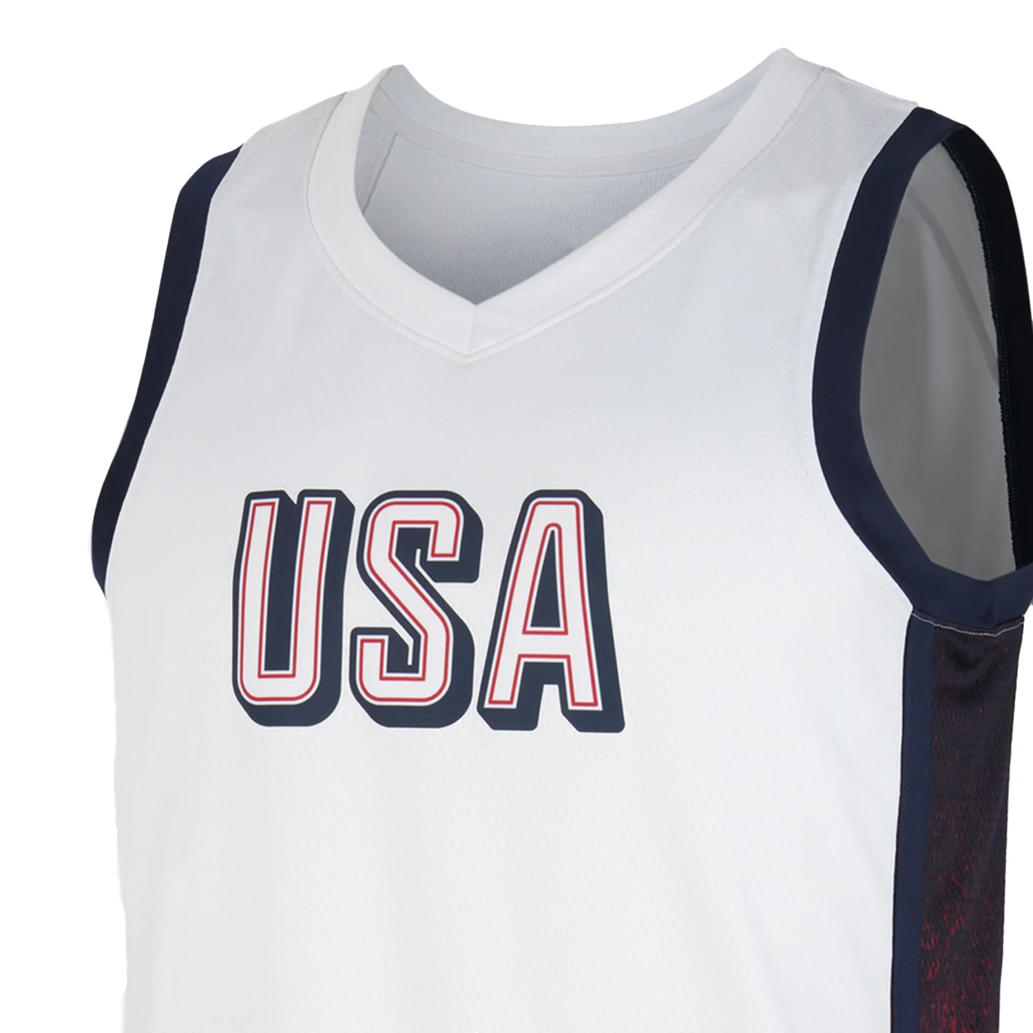 Maglia da basket ad asciugatura rapida da uomo ufficiale della squadra USA Home nuova maglia da basket leggera e confortevole estiva classica