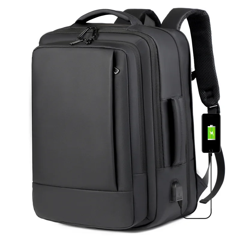 Multifunctional Men's Backpack for Business Trip Large Capacity Waterproof Film Material Student Computer Bag Travel Handbag