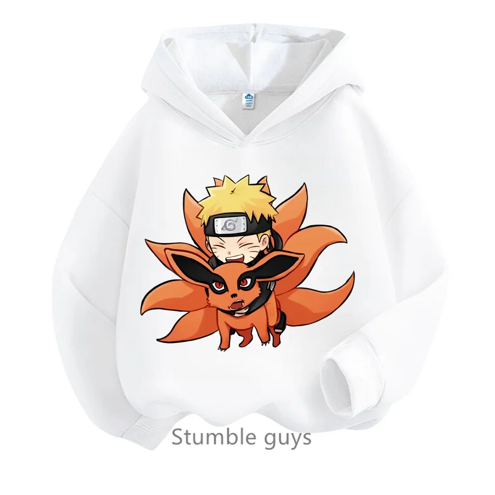 Fashion Narutos Hoodie Kids Clothes Boys Casual Sonic Clothing Cartoon Spring Autumn Hoodie Anime Sasuke Sweatshirt Kakashi Tops