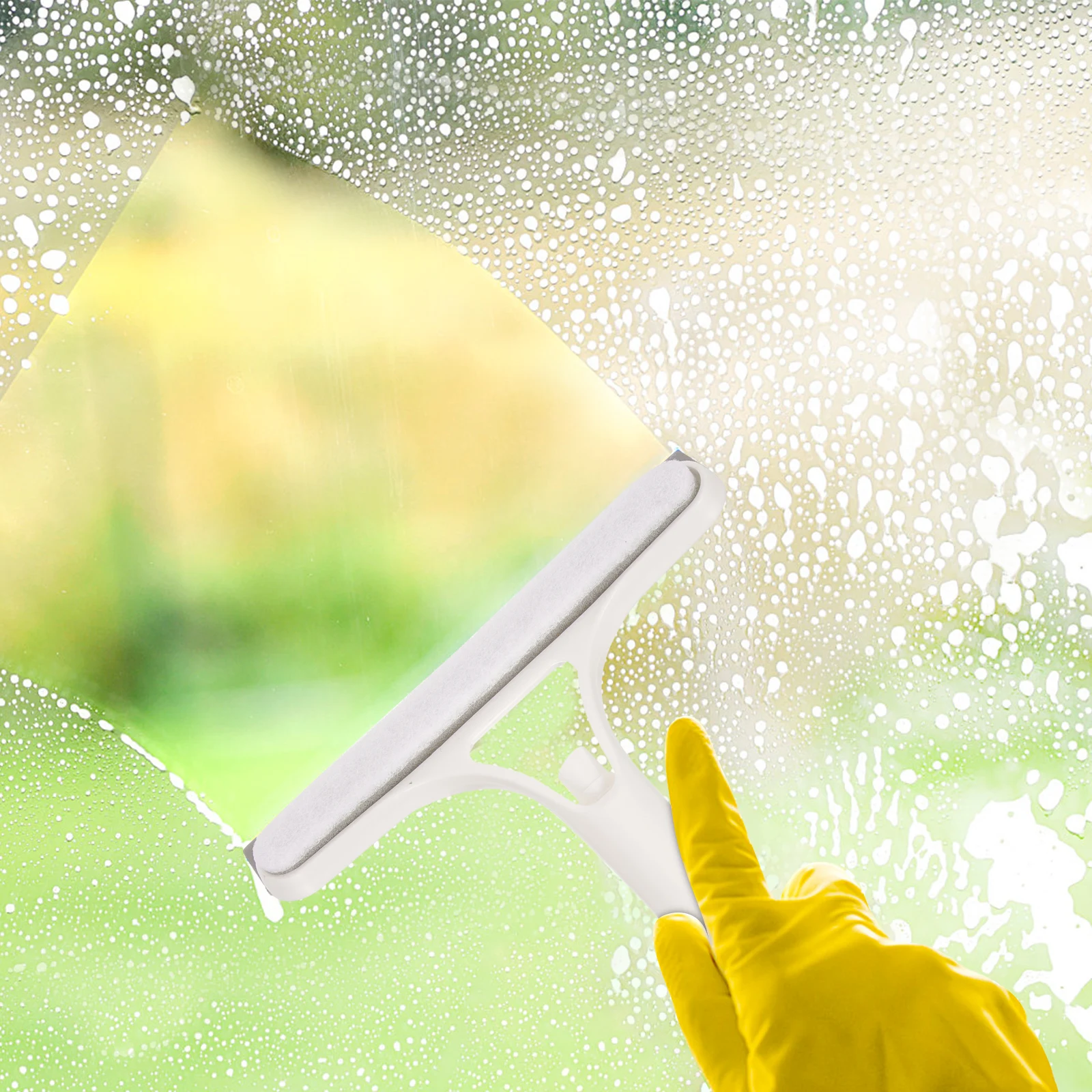 

Window Squeegee with Handle Shower Screen Cleaner for Tiles Mirrors Cars Glass Surfaces Fast Water Removal Tool Squeegee