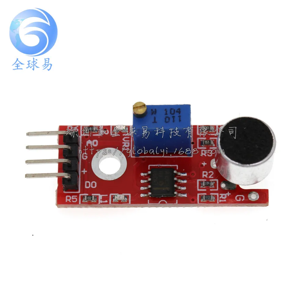 KY-037 Высокочувствительный модуль датчика звука микрофона — цифровой/аналоговый выход для Arduino, ESP8266, Raspberry Pi KY-037 Высокочувствительный модуль датчика звука микрофона — цифровой/аналоговый выход для Arduino, ESP8266, Raspberry Pi