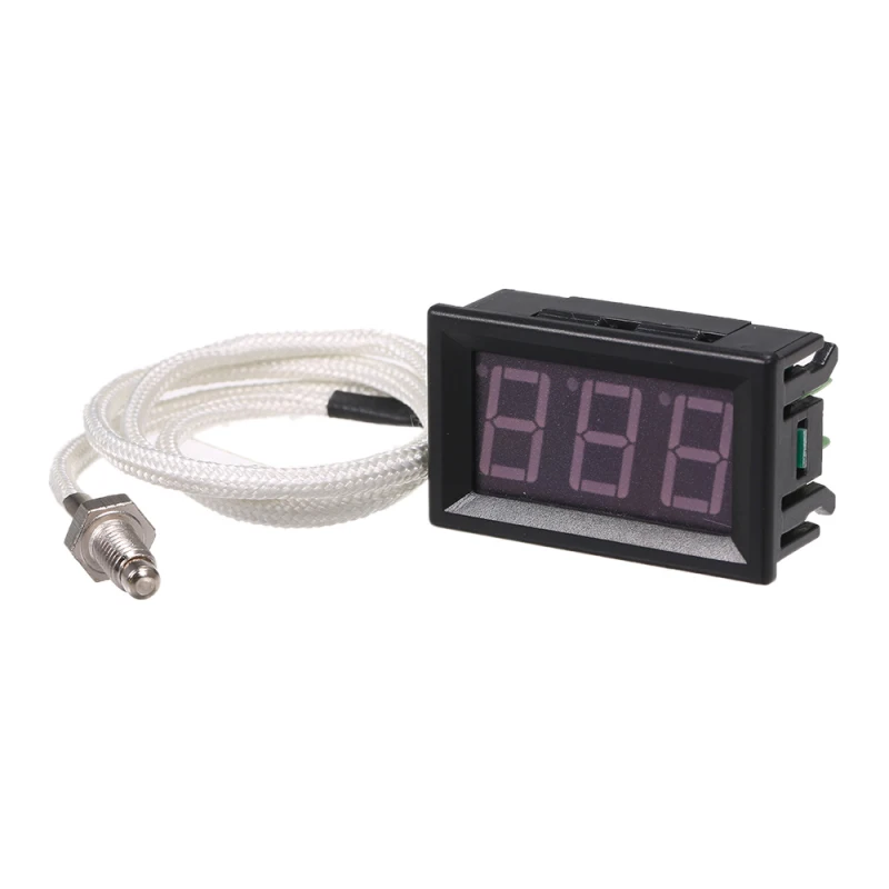 Industrial Digital Thermometer 12V Temperature Meter K-type M6 Thermocouple Tester -30~800℃ Thermograph High Accuracy XH-B310