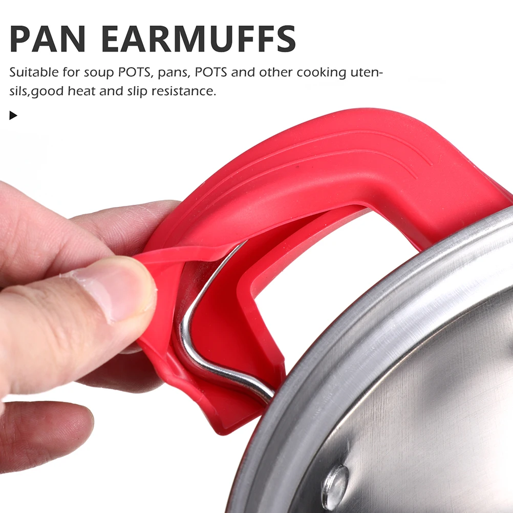 

Anti-scalding Pot Handle Side Sleeve Holders Handles Heat Insulation Cover Silicone Kitchen Tools Kitchenware