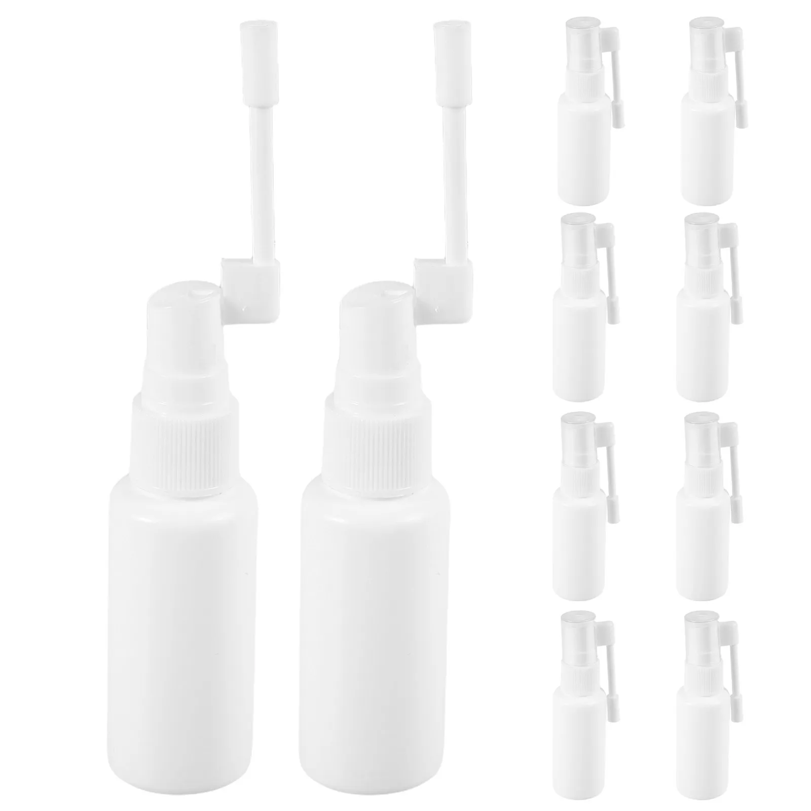 

10Pcs Nasal Spray Bottle Adjustable Spray Head Long Rod Design Refillable Small Mist Sprayer for Nasal Irrigation and Daily