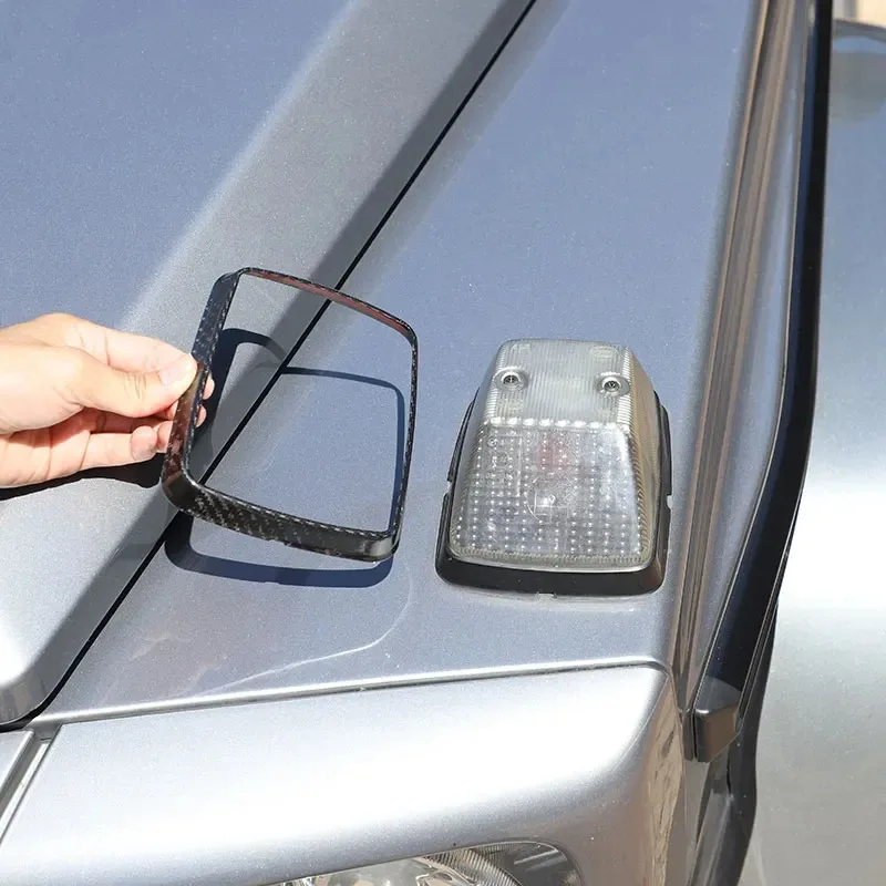 

For Mercedes Benz G Class W463 2004-2018 Dry Carbon Fiber Car Engine Turn Signal Frame Cover Trim Car Accessories