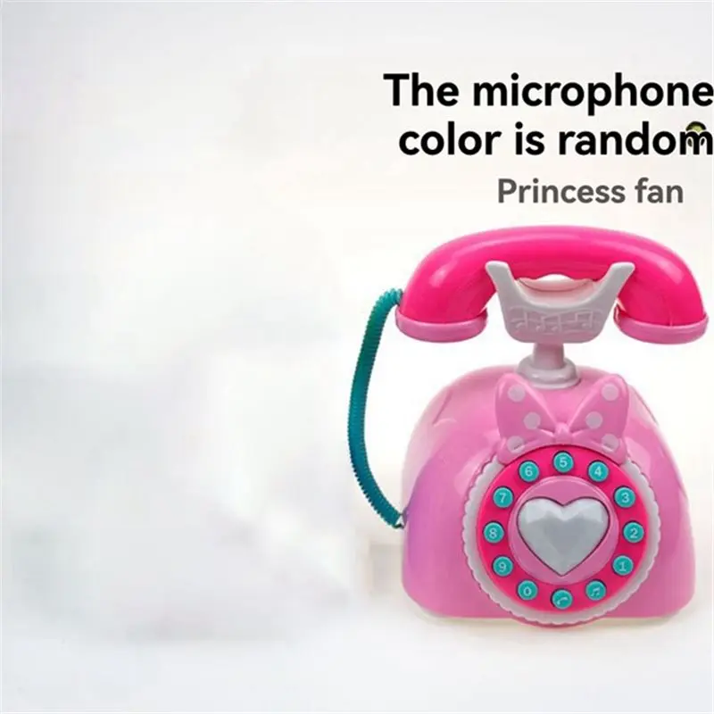 هاتف أرضي موسيقي قابل لإعادة الشحن للأطفال للتعلم المبكر ولعب الأدوار كهدية عيد ميلاد تعليمية