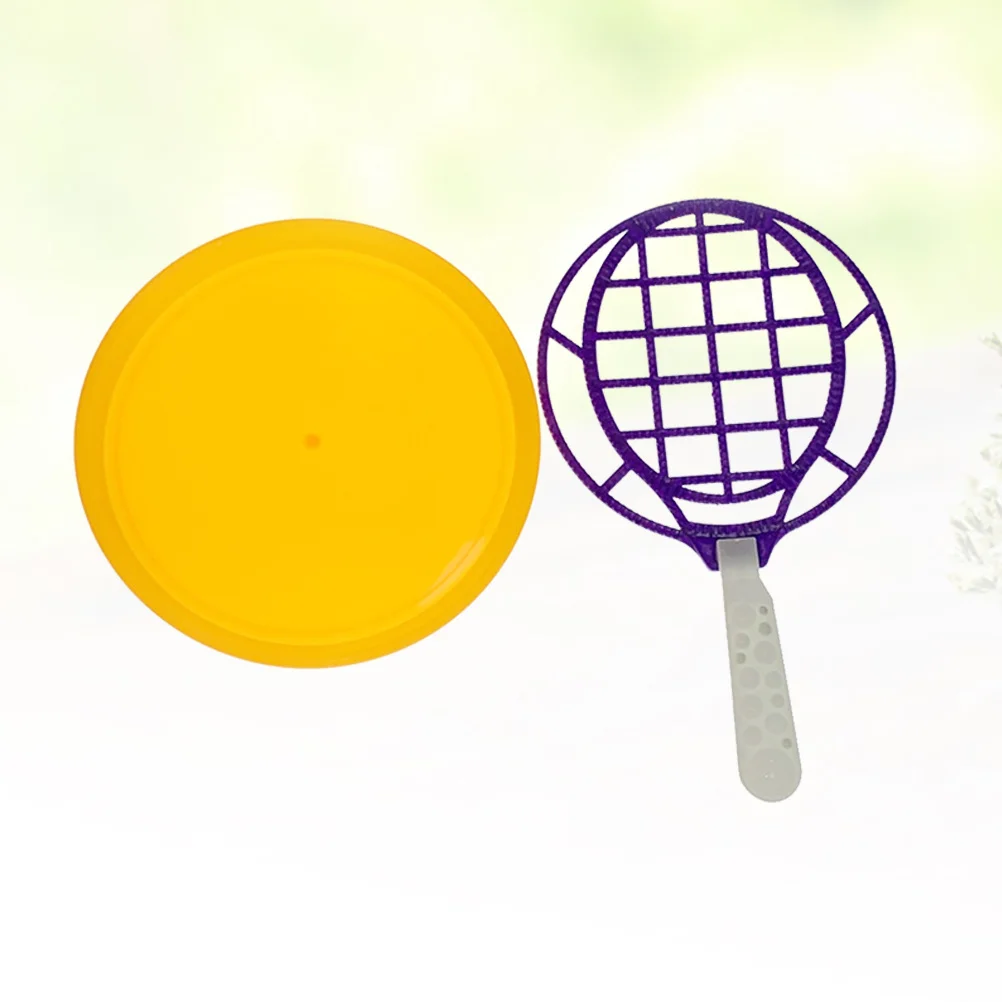 子供用バブルワンドセット 大型テニスラケット型シャボン玉ツール 屋外遊び 春夏楽しいパーティーの記念品ギフト
