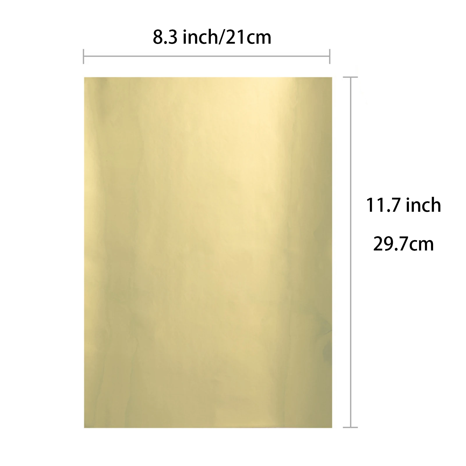 ESHANG A4 10 Sheets Waterproof Printable Bright Gold Matte silver Label Stickers Vinyl Sticker For Inkjet & Laser Printer