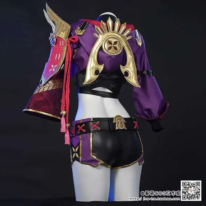 Аниме-игра Genshin Impact, полный карнавальный костюм Kuki Shinobu, полный ниндзя, женский карнавальный костюм для вечеринки, полный комплект, предварительная продажа для косплея