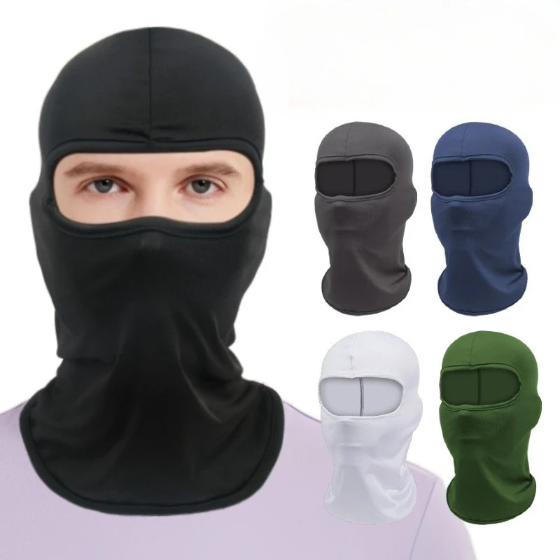 

Sports Outdoor Cycling Head Cover Face Protector Warm Hat Helmet Liner Quick-Dry Face Mask Bike Neck Warmer