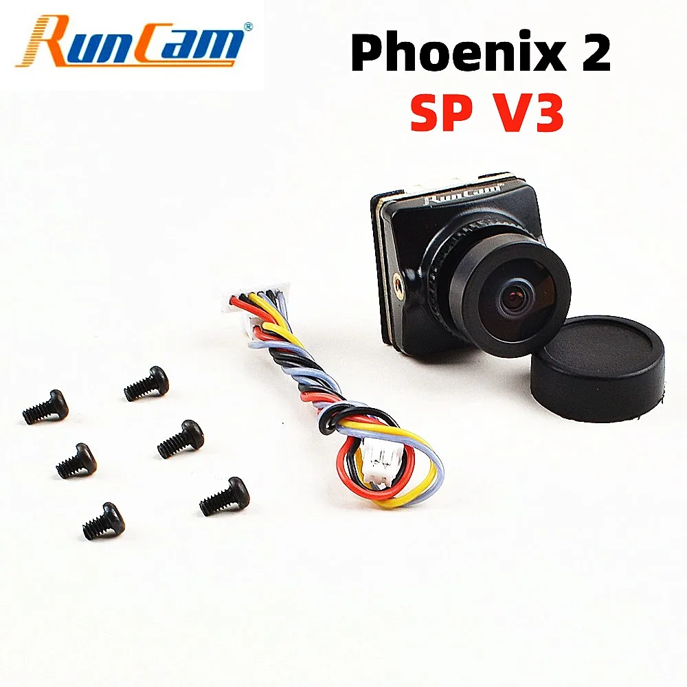 RunCam Phoenix 2 SP V3 Camera 1500TVL New Starlight SENSOR 15000mV/Lux-sec PAL/NTSC 4:3/16:9 for RC FPV Racing Drones Quadcopter - image 1 of 6