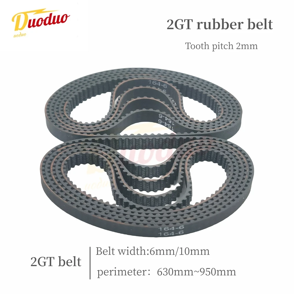 

GT2 2GT Width 6mm/10mm Rubber Belt Synchronous Belt Circular Belt Circumference 630mm-950mm ，Suitable For 3D Printer Accessories