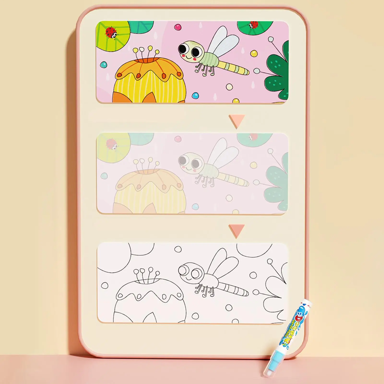 كتاب تلوين لطيف أنشطة الرسم التعليمية كتاب فني مائي للأطفال الفتيات الطلاب فئة السفر عيد الهالوين #4