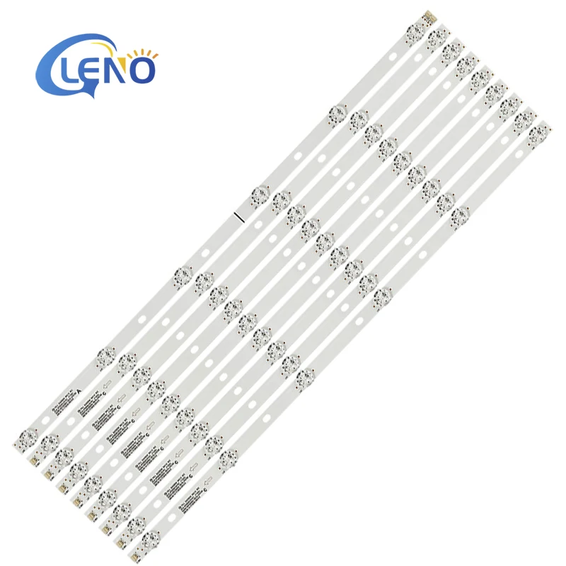 100% New 9pcs/Kit LED strips for BBK 55 TV 55LEX-8158/UTS2C 55LEX-8158 UTS2C 55LEX 8158 UTS2C 50lem-143/FTS2C