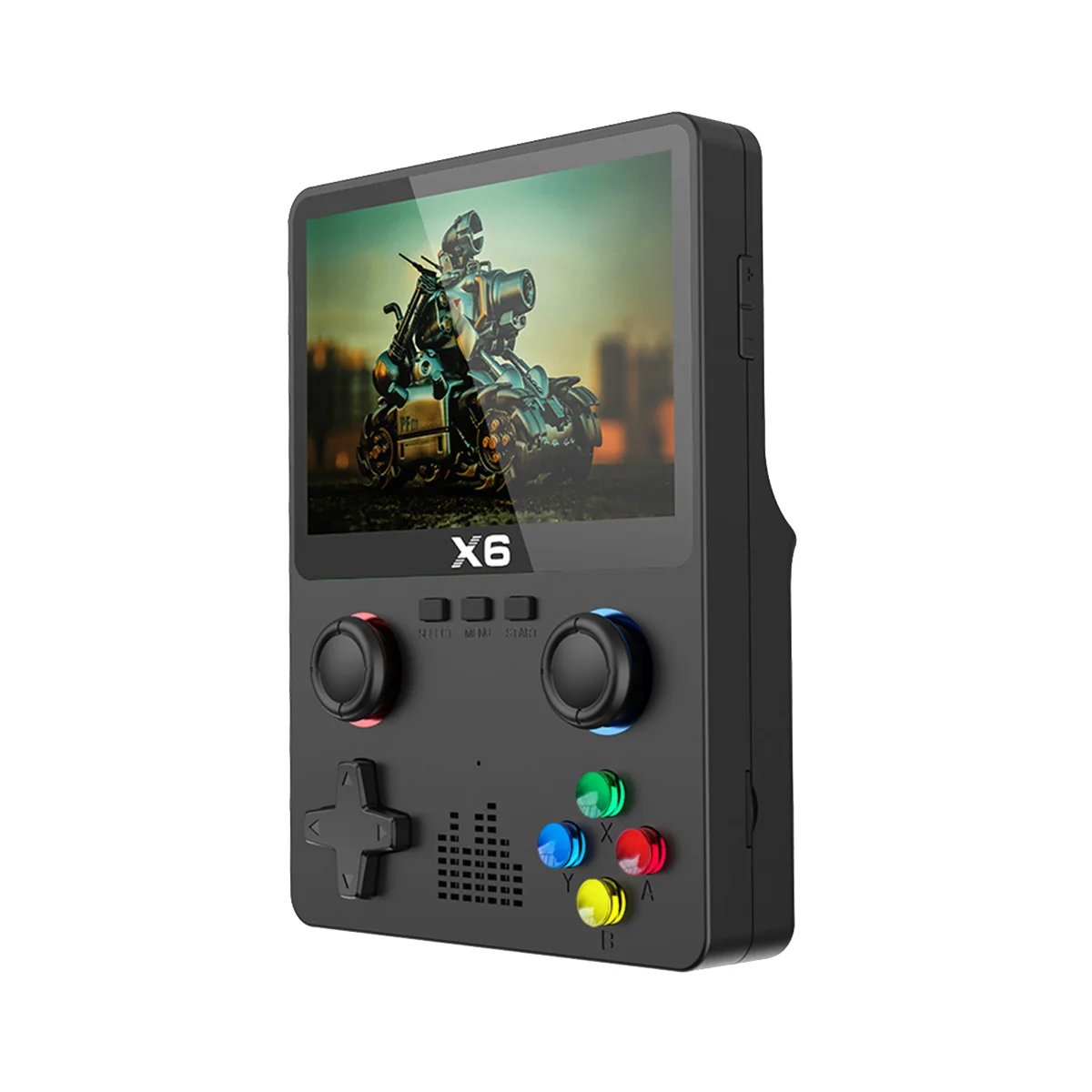 

Portable X6 Handheld Game Player 3.5Inch IPS Screen 11 Simulators GBA Video Game Console Gifts for Kids-Black