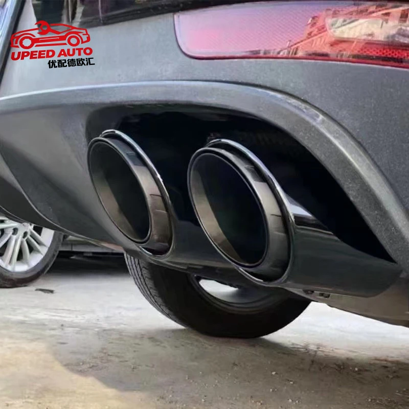 Suitable for Porsche MACAN vector-style modified exhaust system, three-layer four-outlet , small Cayenne tailpipe