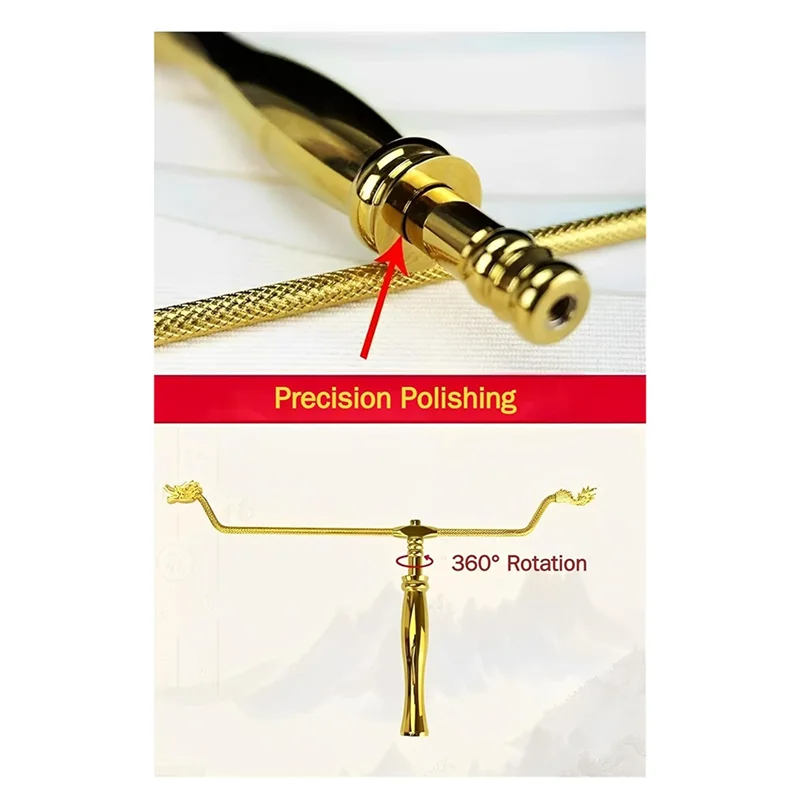 -PQWN Copper Dowsing Rods Divining Rod,Solid Copper And Brass Dragon Seeking Tools For Detect Gold, Water Witching