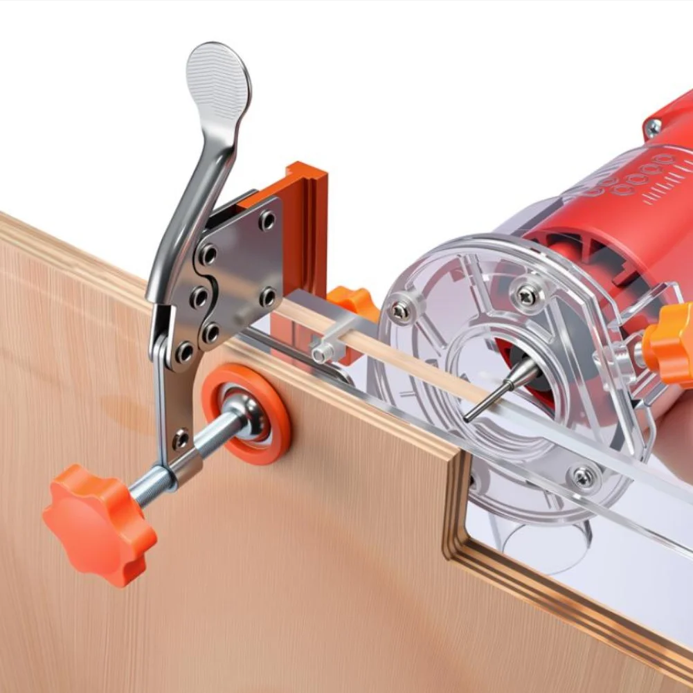 

Woodworking Slotting For Mold Cabinet Door Auxiliary Tool Plate Clamp Drilling PC Handle-free Slotting Plate