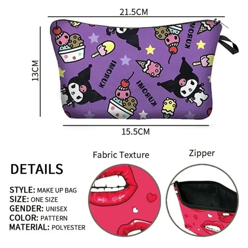 Disney Mickey Mouse Storage Bags Anime Minnie Convenient Large Capacity Makeup Bag Fashion Girls Cosmetic Bag Kids Birthday Gift