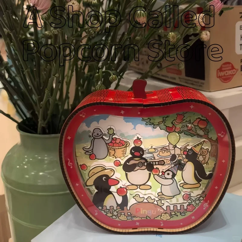 

New Pingu Penguin Family Luminous Toys Light Cute Apple Pingu Girl Gift Bedroom Bedhead Creative Atmosphere Lamp Ornaments Gift