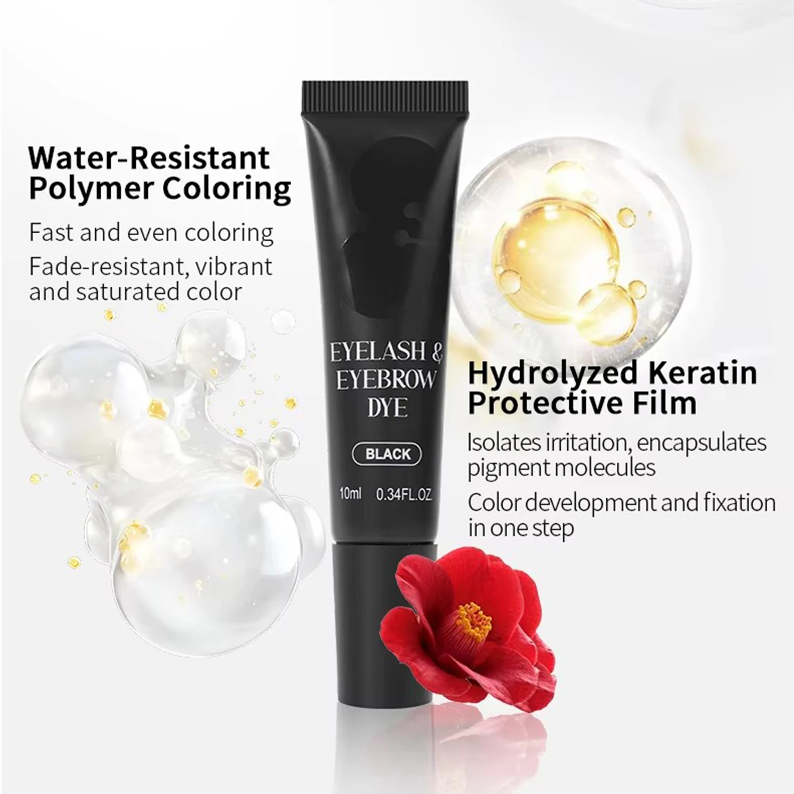 Coffee/Black/Brown Waterproof And Sweat Proof Eyebrow Tint Kit Semi Permanent Makeup - Natural Look, Styling For Men And Women