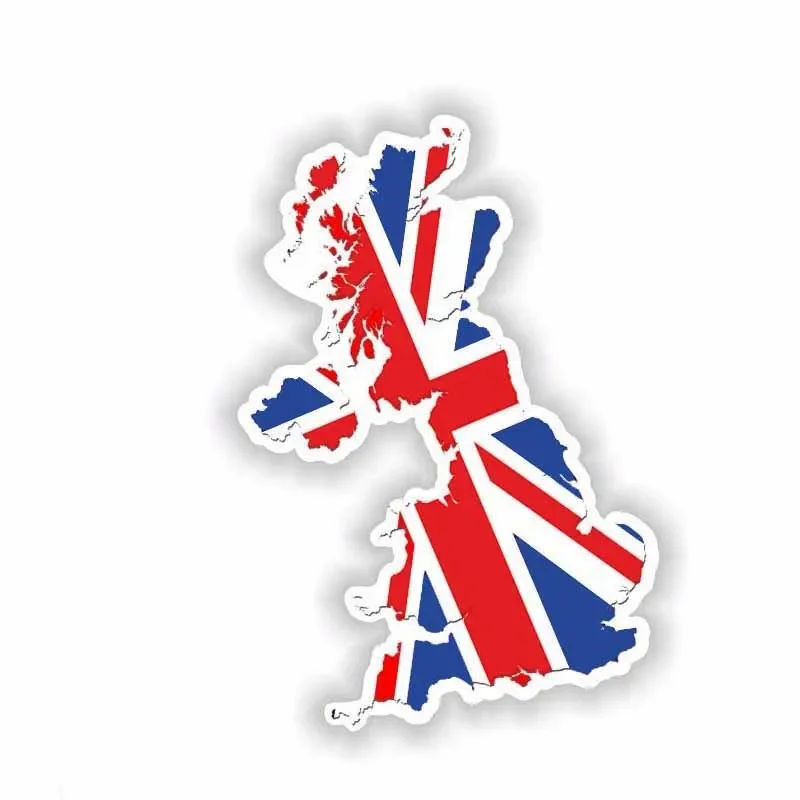 

Car Accessories UK Map Flag Funny Helmet Decal Car Sticker