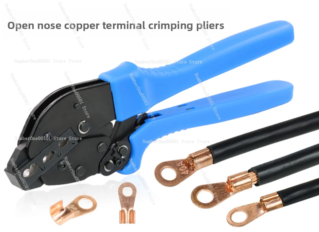 

OT Copper Aluminum Lug Crimping Pliers Carbon Steel Manual Cold Crimper 5-100A