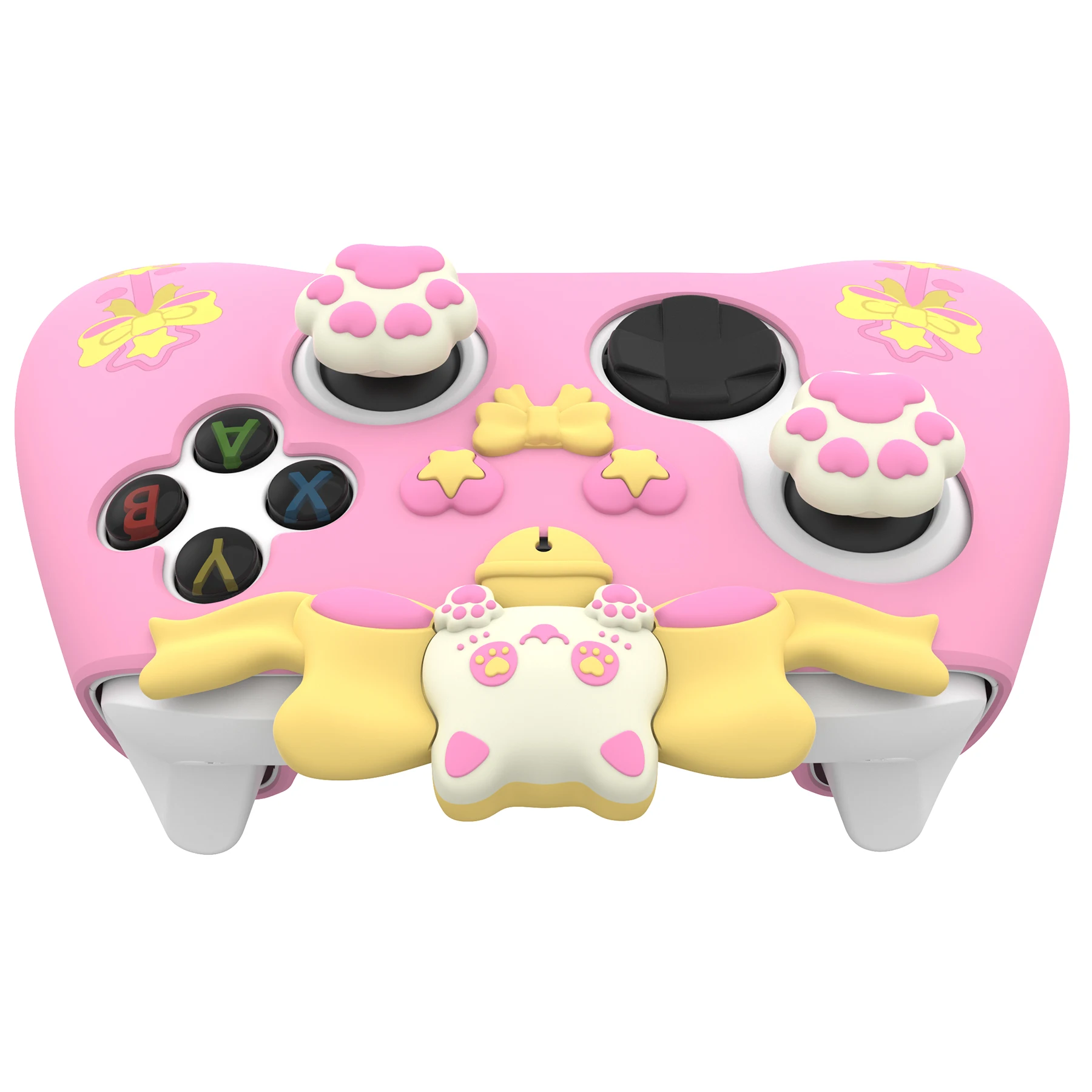 PlayVital Sweetheart Kitty Series Cute Silicone Case Cover for Xbox Series X & S Controller (Xbox Core Wireless Controller)