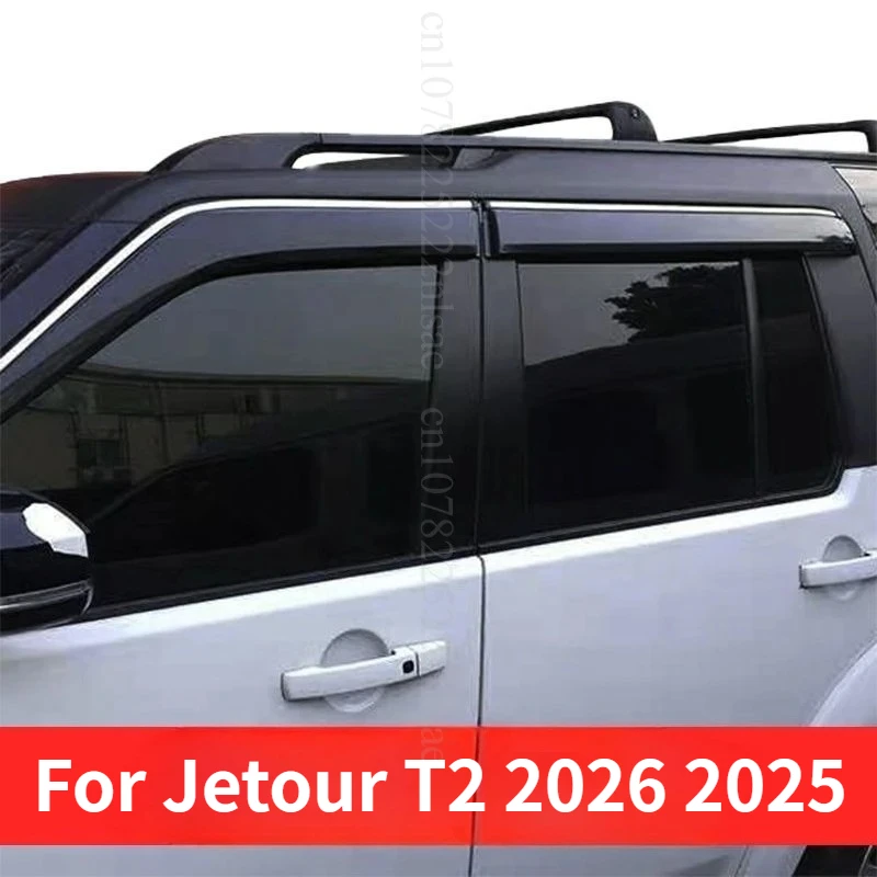 

For Jetour T2,For ICH·X K3,2026,2024,2025 Window Visor Sun Rain DeflectorGuard AwningsSheltersAdhesive Cover TrimCarsAccessories