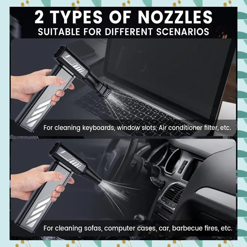 

A71P Compressed Air Duster,Turbo-Fan-Pc Duster Electric Brushless 300000RPM-Air Duster Blower Portable Jet Turbo Fan