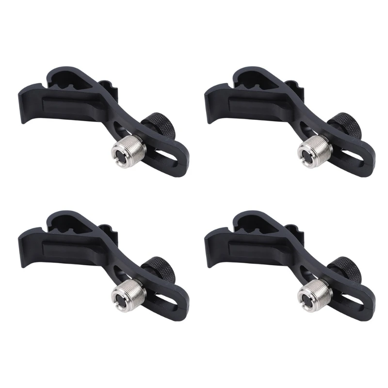 31BE Noise Isolated Drum Transducer Clips 4 Piece Plastic Fast Mount