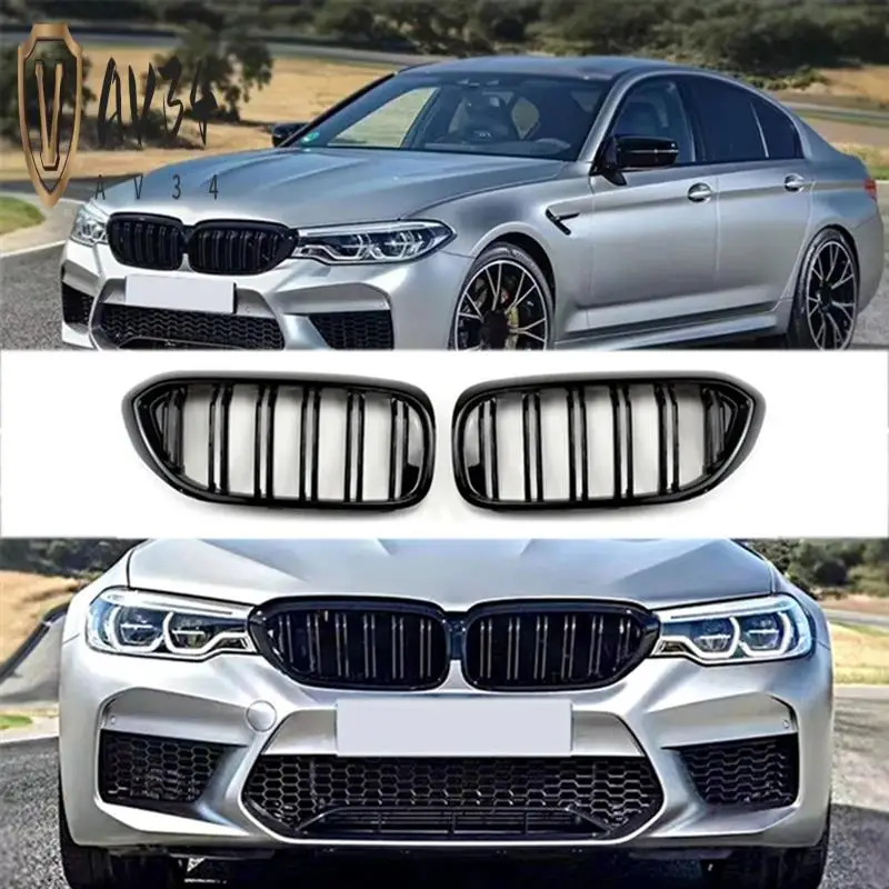 

AV34-Front Bumper Air Intake Grill 51137390863 51137390864 For BMW 5 Series G30 G31 G38 M5 2017-2020