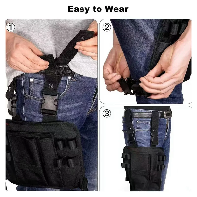 

Сумка для инструментов для ремонта AAAF, сумка для инструментов вокруг ноги, компактная маленькая сумка-переноска для электрика, механика, сумка для инструментов