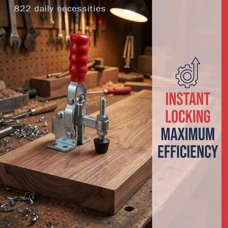 convenientIndustrial Heavy Duty Vertical Quick Release Clamp for Woodworking Fast Secure Clamping