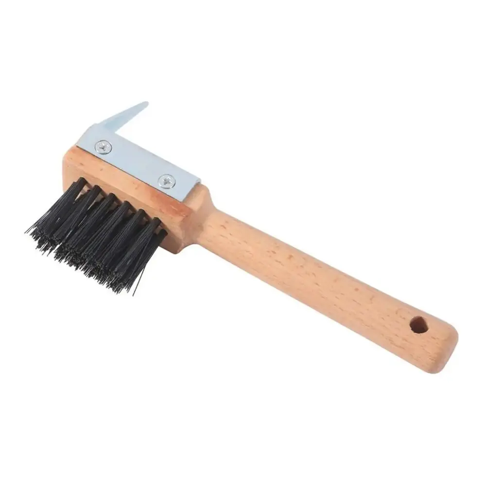 ไม้จับม้า Hoof Pick แปรงทําฟาร์มเครื่องมือแปรงทําความสะอาดกีบสแตนเลสตัดม้ากรูมมิ่ง Pick
