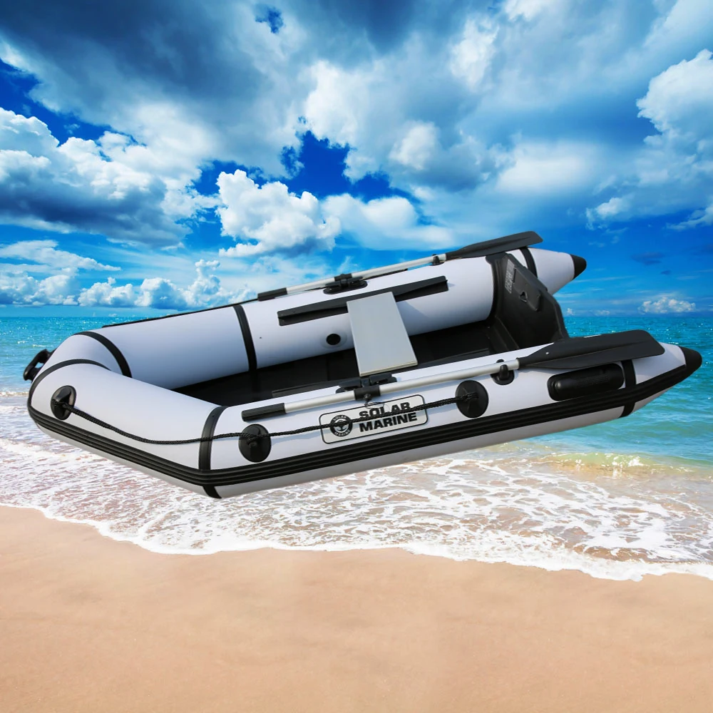 MC280-1 Solarmarine 3 Person Wood Floor PVC Inflatable Rubber Boat Assault Boat