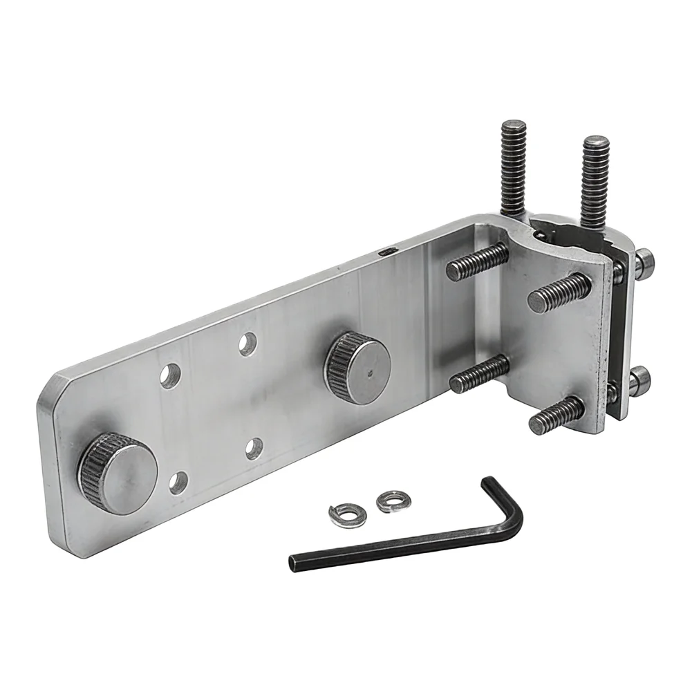 Quick Release Boat Grill Mount for 7/8 inch to 1 1/4 inch Round and 1 1/4 inch Square Rails Compatible with Marine Grills