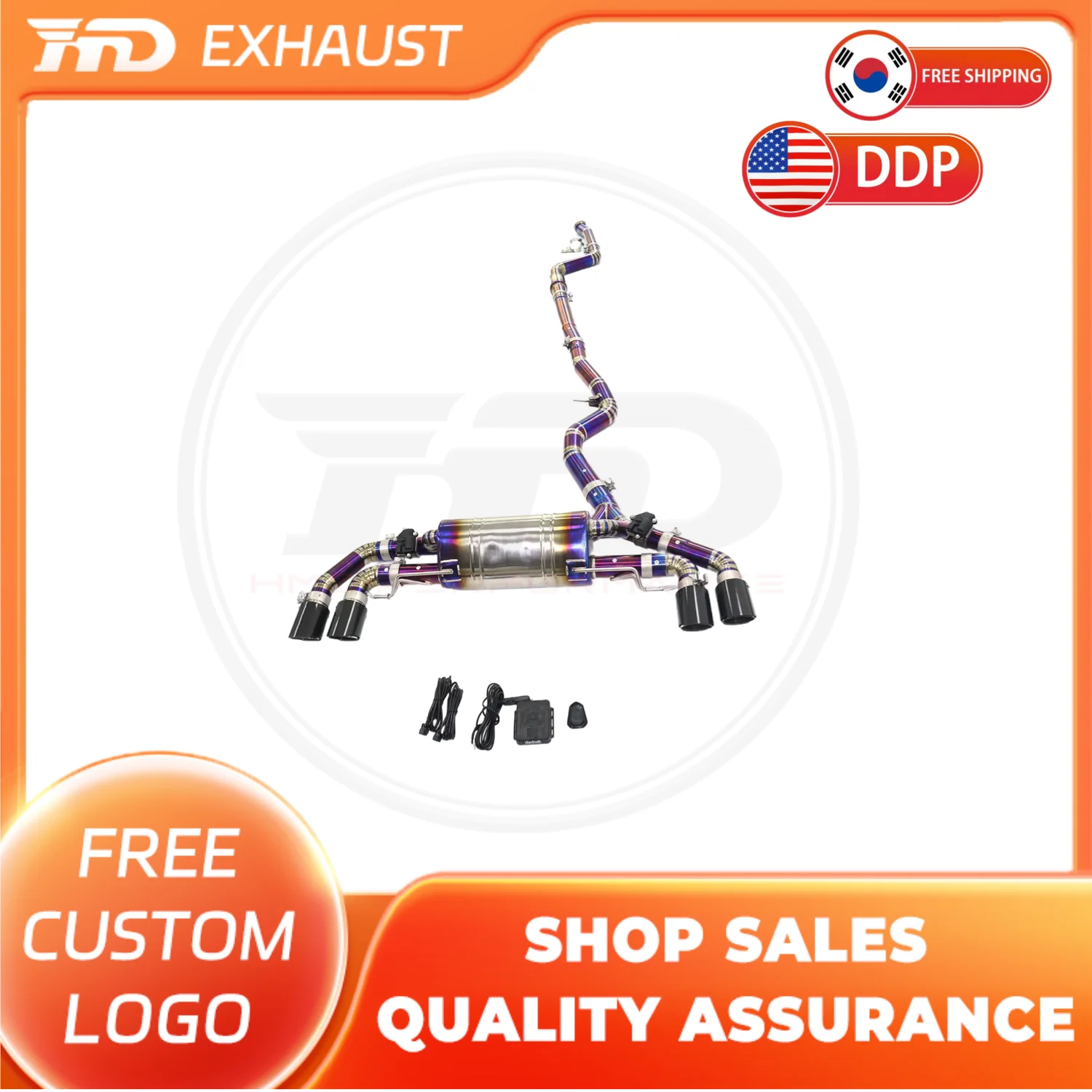 

HMD Exclusive Customization Titanium Alloy Exhaust Catback for BMW 330i G20 2.0T High Performance With Electronic Muffler Tips