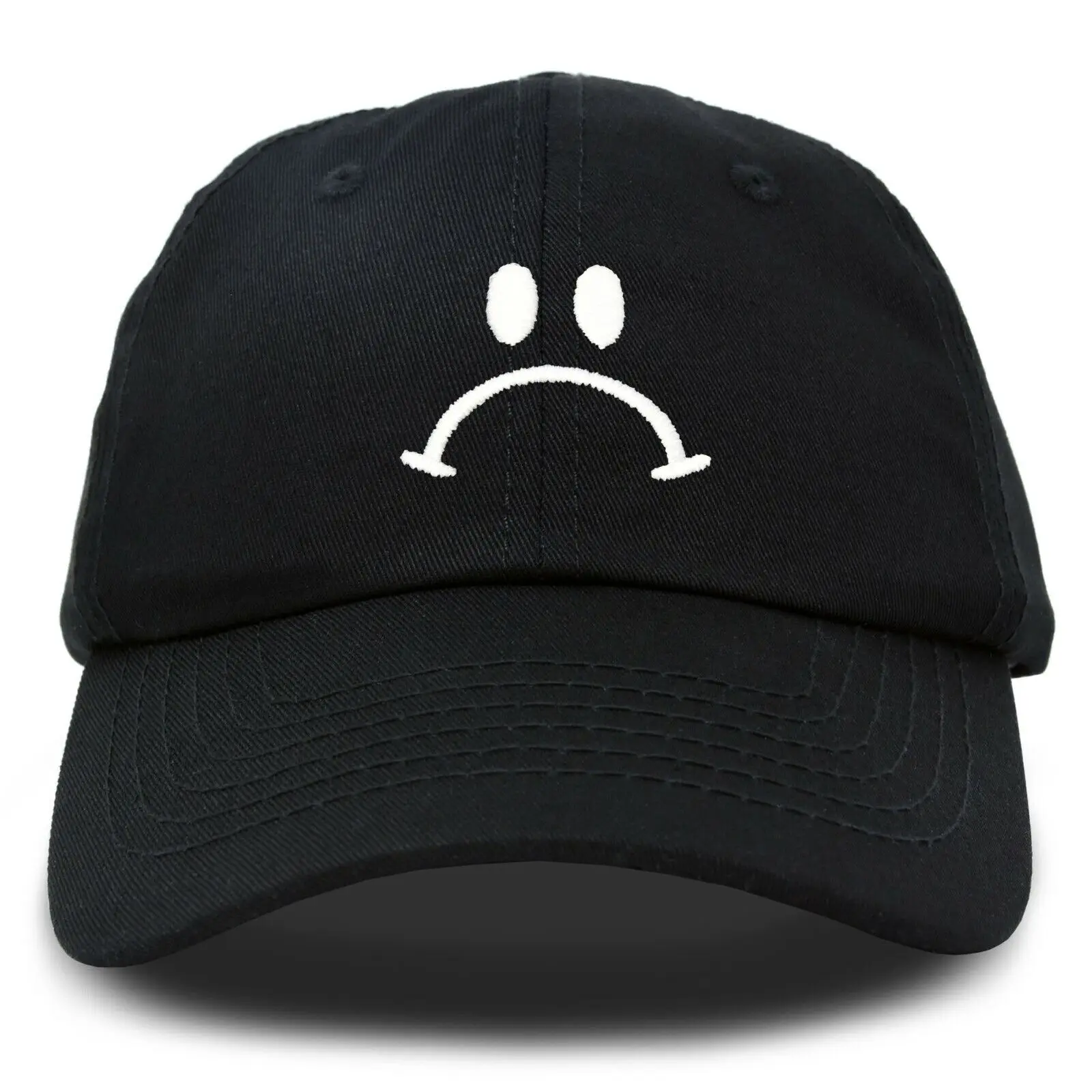 Sad Face Hat Mens Womens Sadface Frowning Baseball Cap