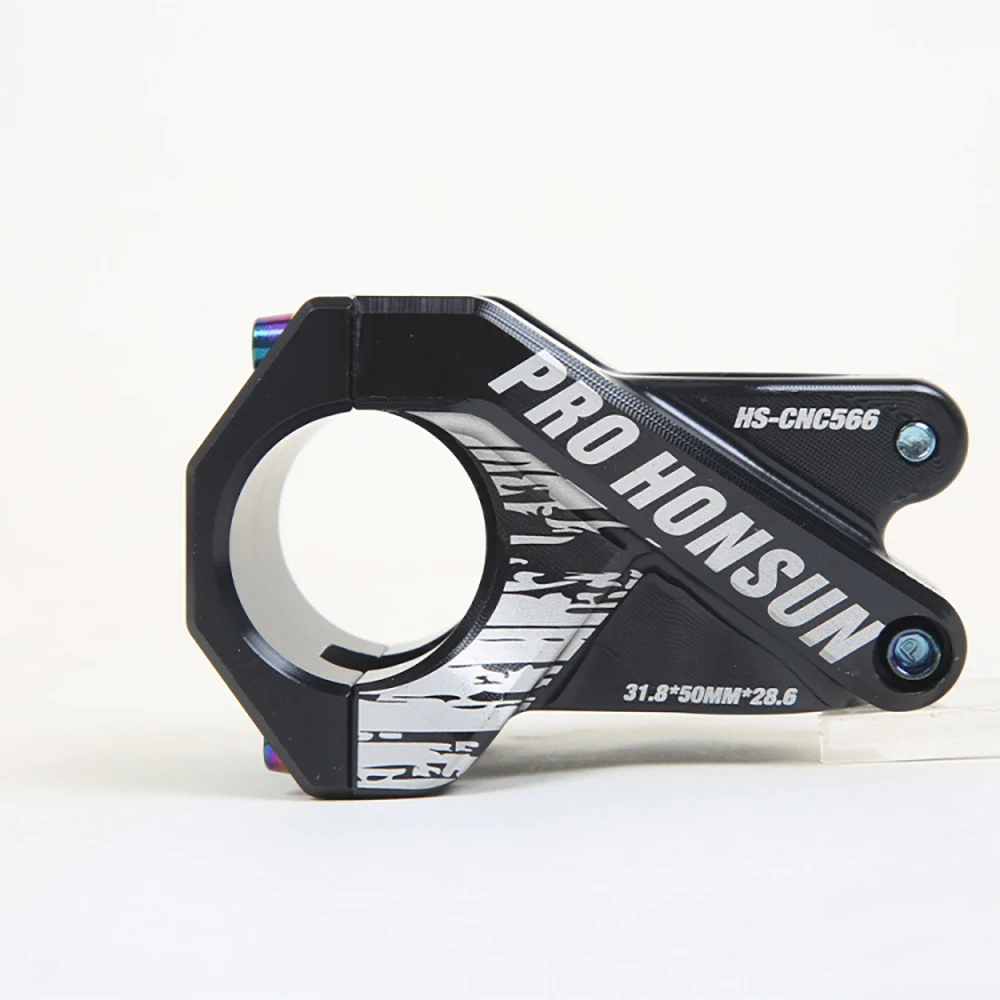 HONSUN Mountain Bike Stem 31.8 * 50mm Aluminum Alloy CNC Ultra Light Colorful Stand Bicycle Accessories