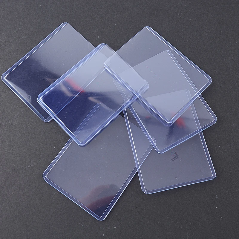 5pcs/25pcs PVC Transparent Card Holder 35pt 3X4\