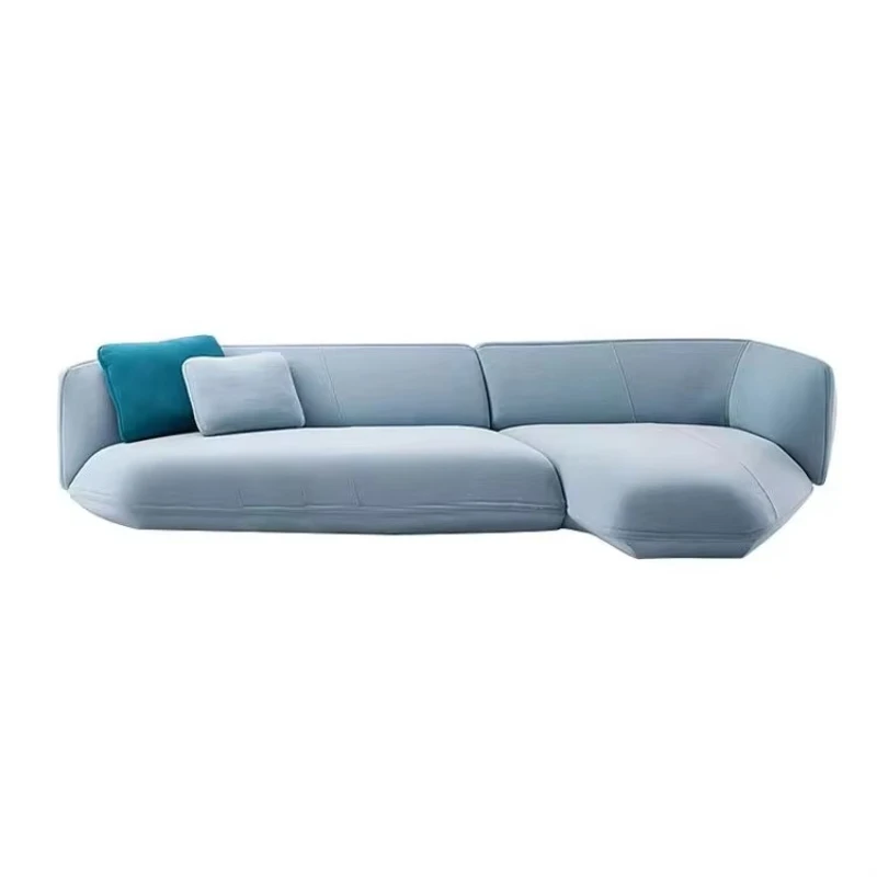 Lightweight luxury fabric sofa Modern simple villa small apartment living room corner sofa