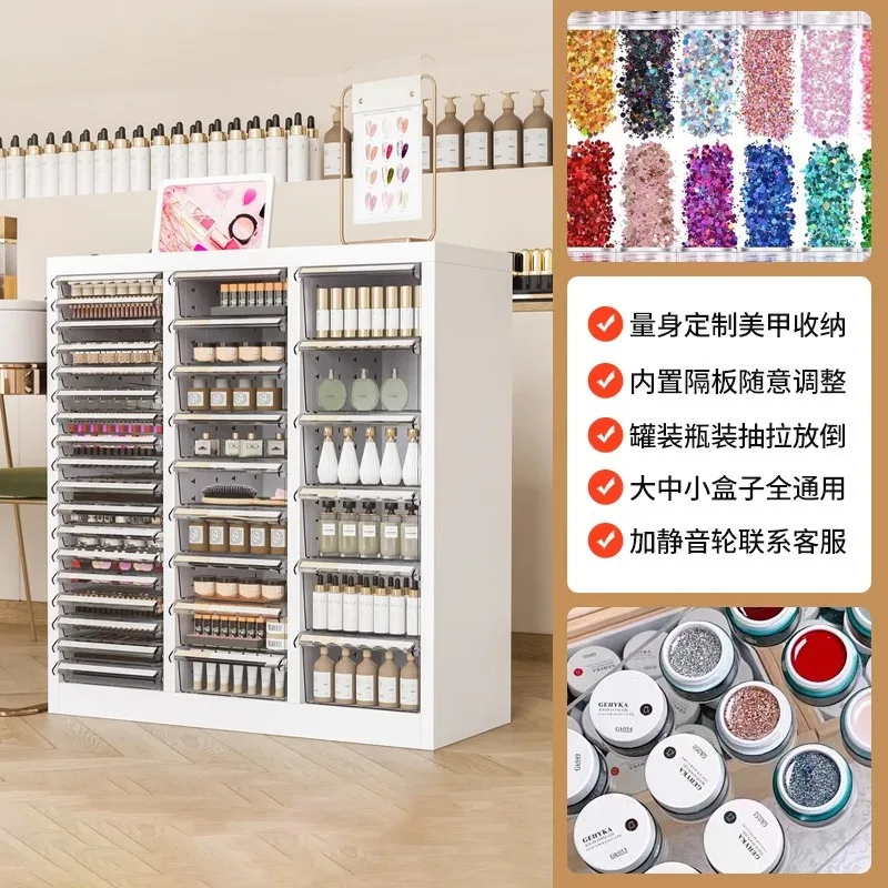 A4 File Cabinet Drawer Pinch Handmade Multi-layer Classification Storage Cabinet Nail Shop Makeup