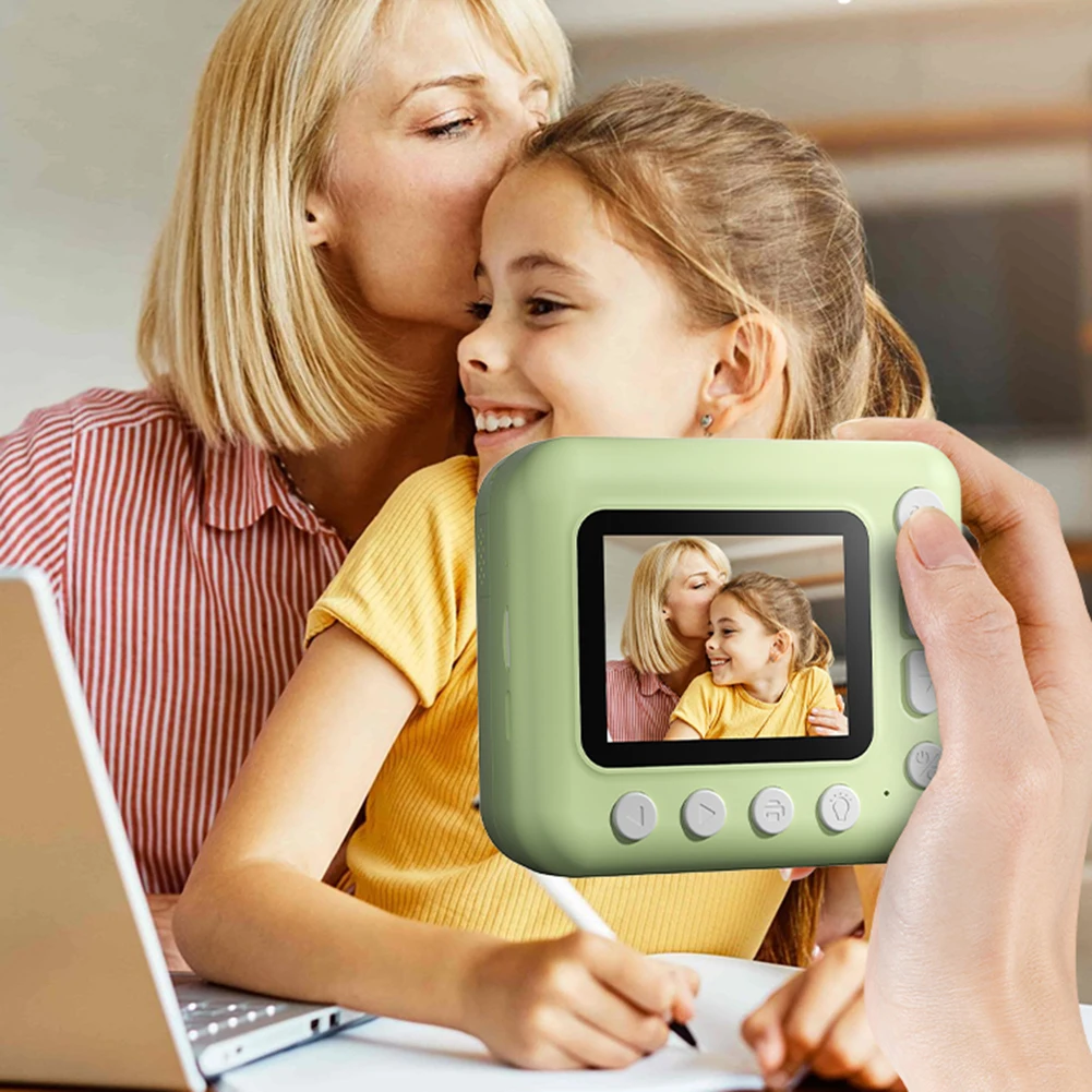 HD 1080P Kids Mini Instant Print Camera with 3 Rolls Print Paper Thermal Printing Camera Birthday Gift for Girls Boys Aged 3-12