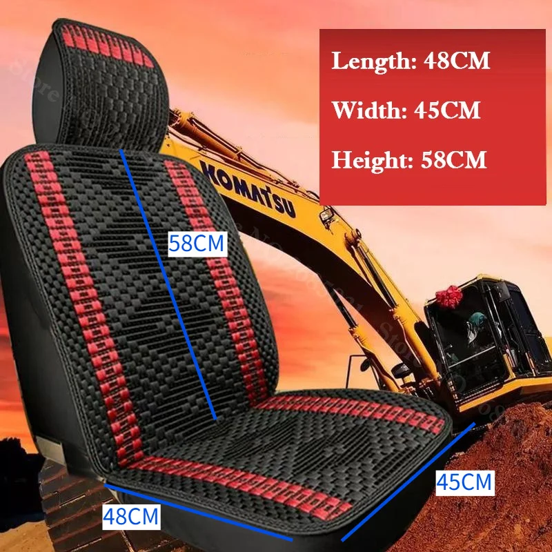 Car Digger Excavator Crane Loader Seat Cover Cushion Ice Silk Protector for HITACHI DOOSAN CAT JCB LGCE Liugong Shanmon Etc