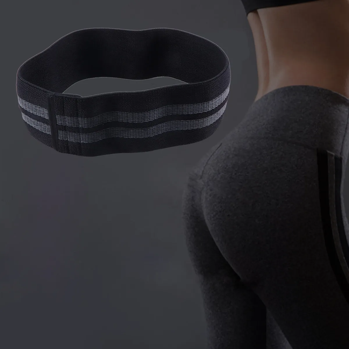 Resistance Hip Bands Set – Non-Slip Elastic Fitness Bands for Glutes, Squats, Leg Press & Physical Therapy