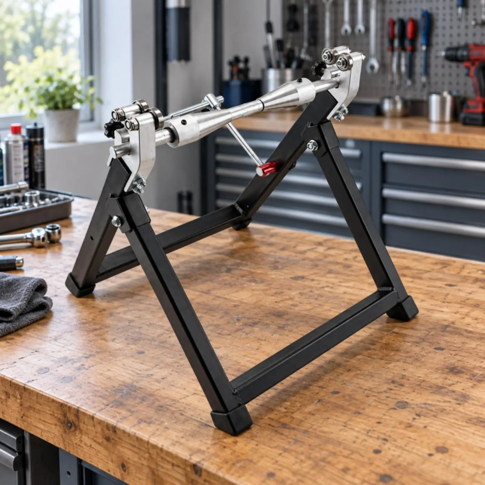 support-de-rodage-et-de-centrage-de-roues-de-moto-reglable-pour-pneus-de-5-pouces-de-large-cadre-metallique-portable-pour-rangement-en-garage