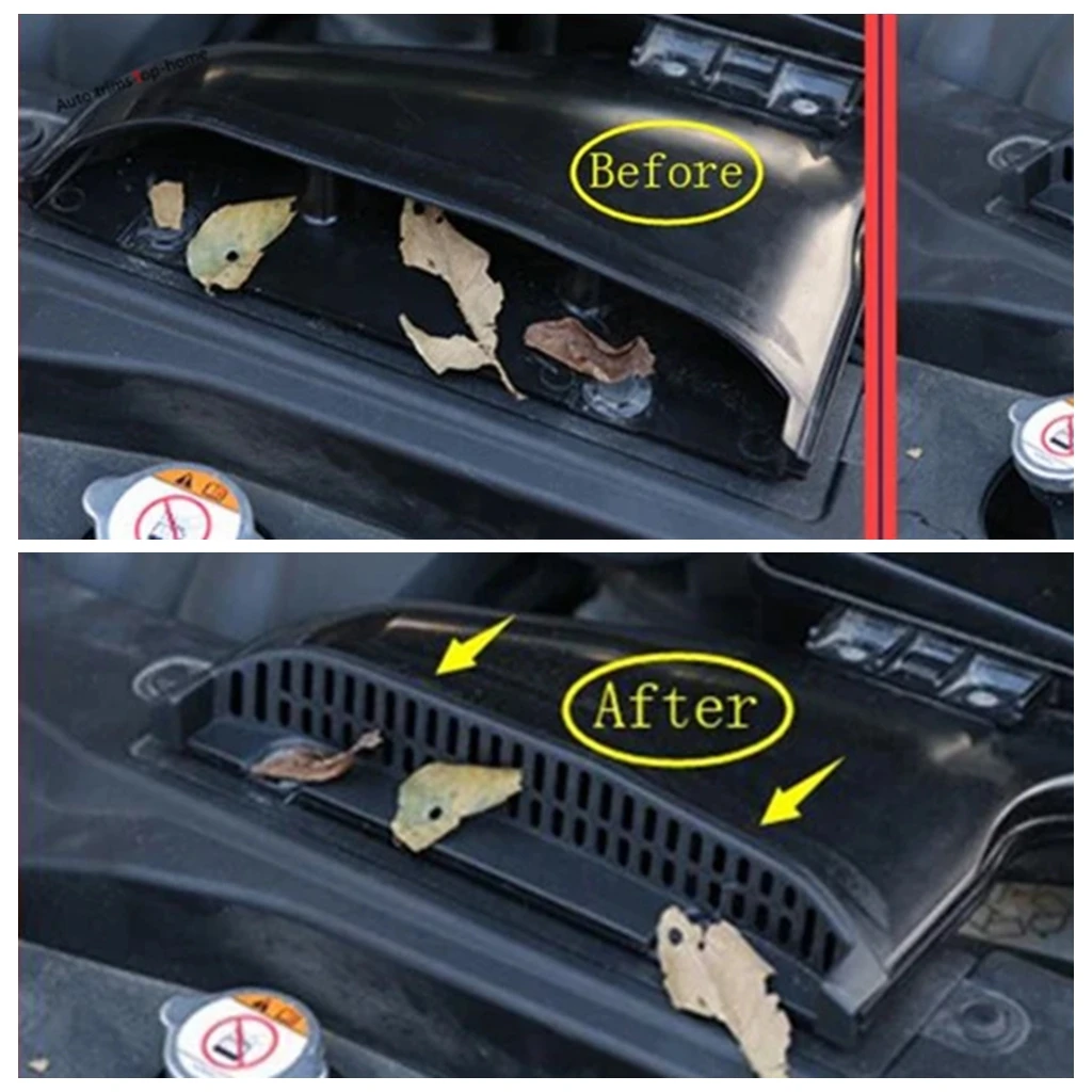 

Fit For Mitsubishi Outlander 2013 - 2019 Car Engine Warehouse Air Inlet Vent Anti-blocking Protector Cover