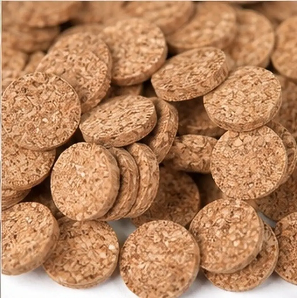 1 Roll Soft Cork Pads Self Adhesive Round Bumper Pads Furniture Protector Peel Stick Nonslip Cushion Coasters Self Adhesive Cork