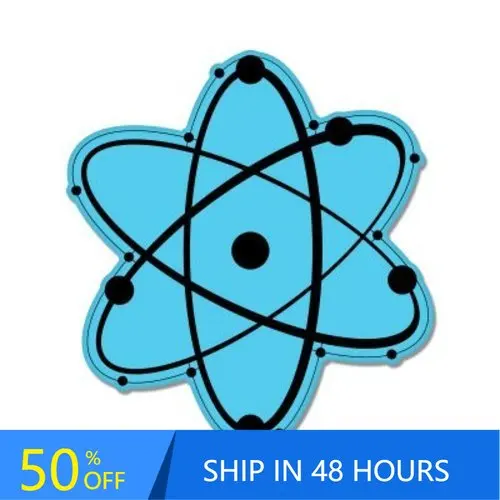 

Atom Physics Science Cool Camper Van Walls Laptop Truck Waterproof Vinyl Decal Accessory Trendy Retro Cute Funny Aesthetic